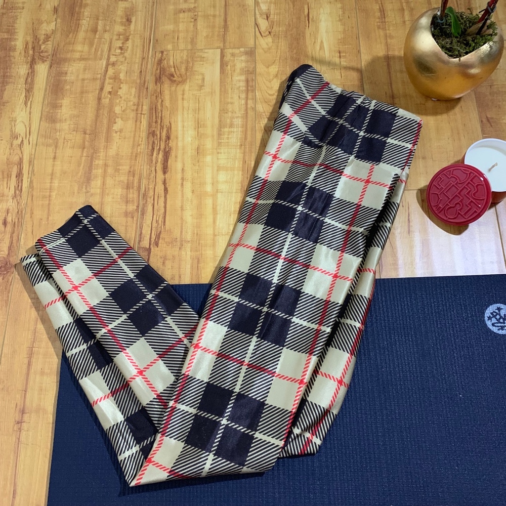 Goldsheep Holiday Christmas Plaid Leggings